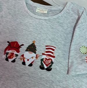 NWOT Handmade Women's Christmas Gnome Shirt 2X Bobbie Brooks
